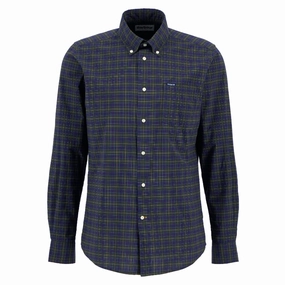 Shop Smart Save Shop the Savings Barbour Lomond Tailored Mens Shirt - Classic Tartan