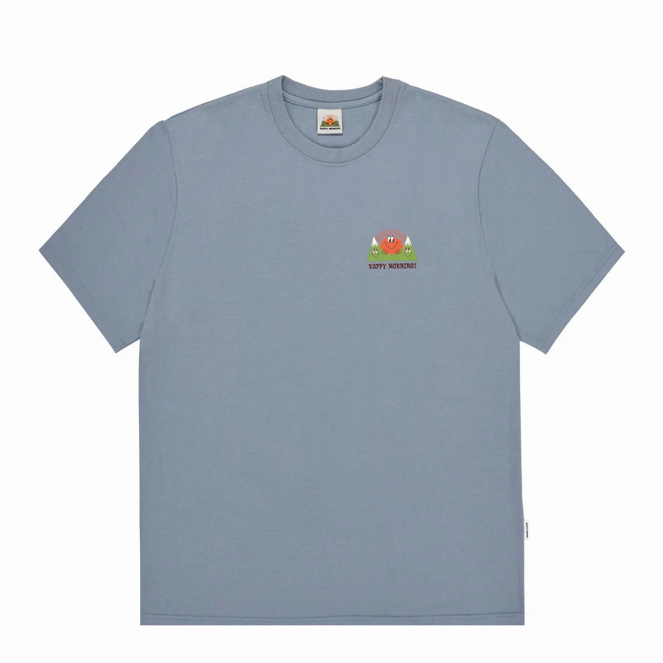 Grab It Now Trending Today Steal Kappy Kappy Morning Half T-Shirt Toru Fukuda Edition Dusty Blue