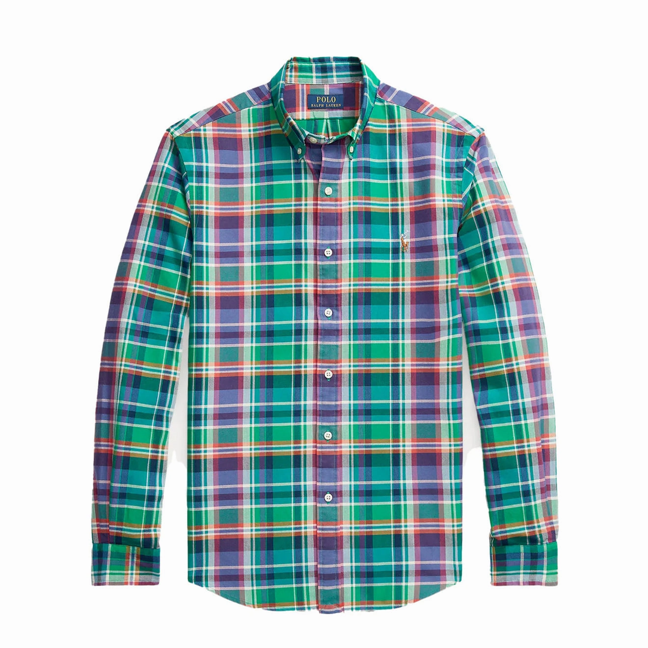 Steal the Deal Now Polo Ralph Lauren Slim Fit Check Shirt Green / Purple Multi