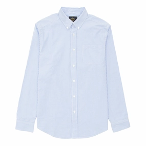 MustHave Deal Portuguese Flannel L/S Seersucker Atlantico Shirt Stripe Blue