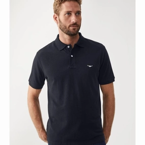 R.M.Williams Rod Mens Polo Shirt - Navy Mega Online Discount MustShop Sale
