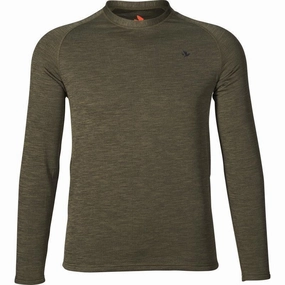 Best Deal Today Big Hot Sale Seeland Active Mens Long Sleeve Top - Pine Green