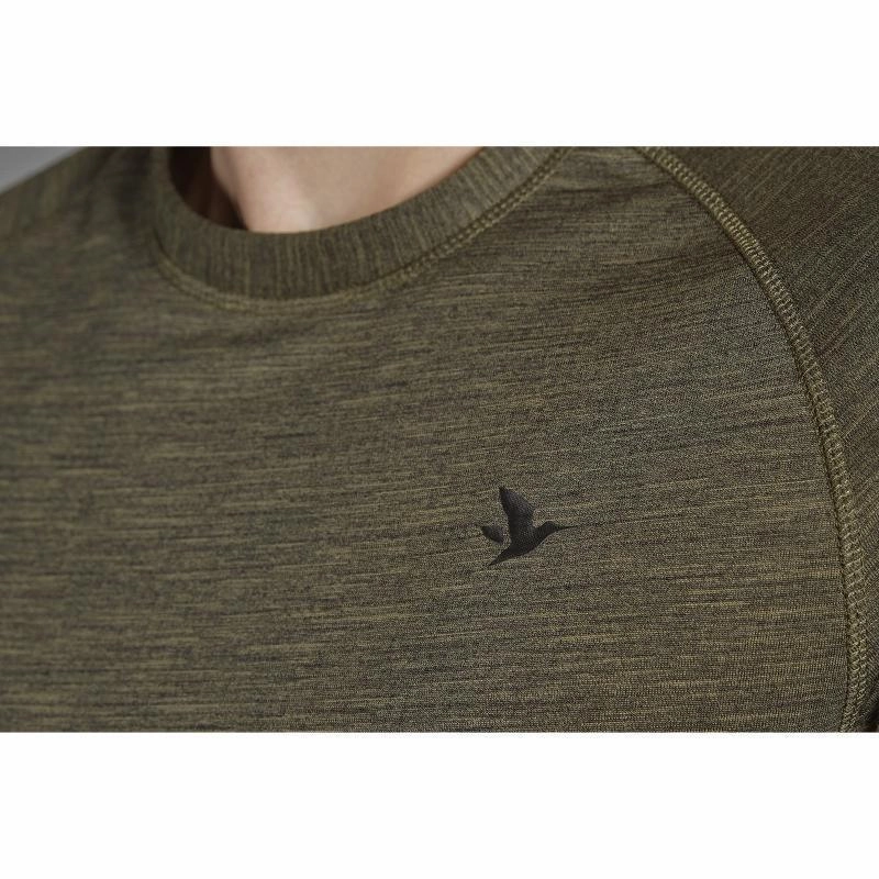 Trending Now Discount Deal of the Day Seeland Active Mens Long Sleeve Top - Pine Green