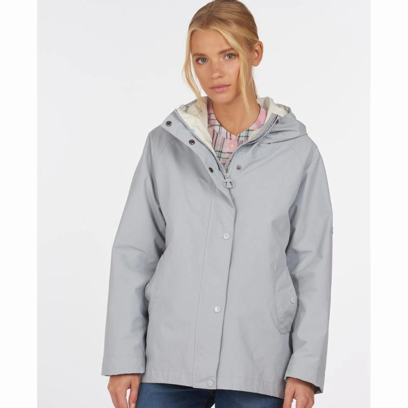 Today Only Hot Sale Barbour Salcombe Ladies Waterproof Jacket - Gray Dawn