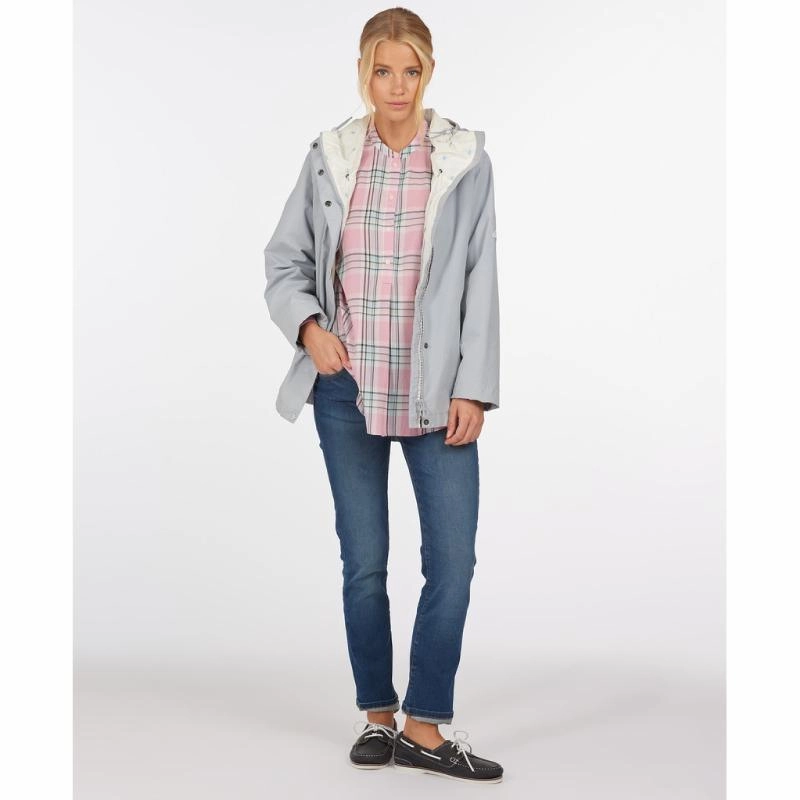 Barbour Salcombe Ladies Waterproof Jacket - Gray Dawn New Arrival Discount