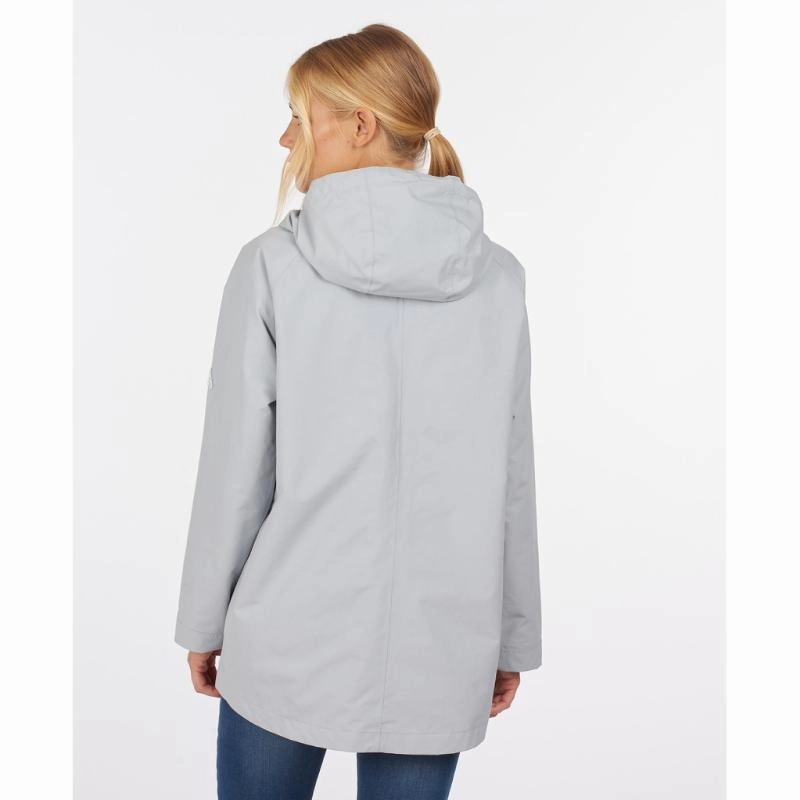 Barbour Salcombe Ladies Waterproof Jacket - Gray Dawn Big Hot Sale Grab Your Savings