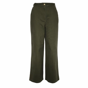 Barbour Womens Allerston Trousers Olive MustShop Sale Exclusive Online Deal