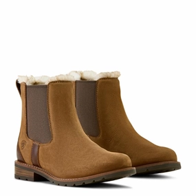 Limited Time Steal Grab Todays Deal Ariat Wexford Sherpa Lined Ladies Waterproof Boot - Amber Brown