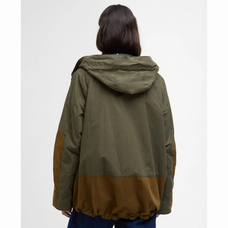 Barbour Hayley Ladies Showerproof Jacket - Dusky Green/Breen/Ancient Tartan Hot Offer Inside Special Surprise Sale