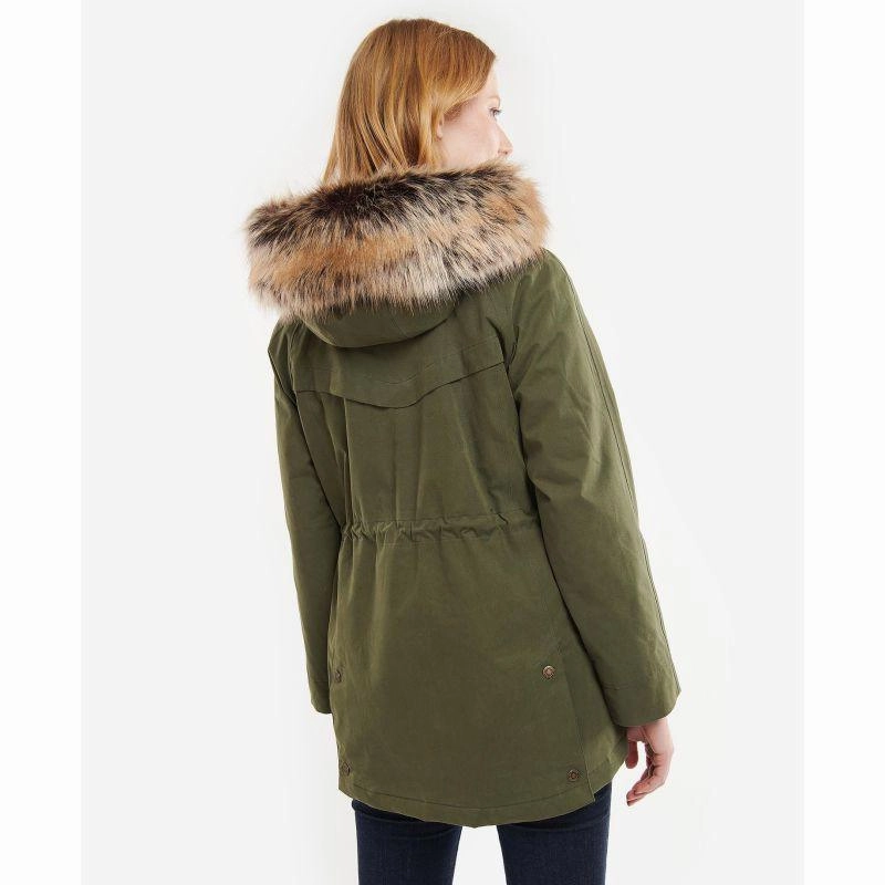 Barbour Meadow Ladies Waterproof Jacket - Olive/Classic Unmissable Deal Today Shop Hot Picks