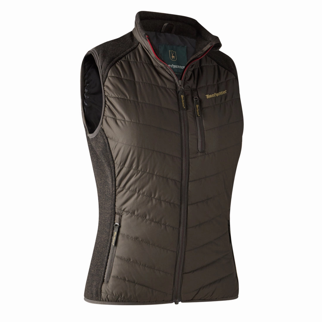 Limited Time Discount Today Only Hot Pick Deerhunter Womens Caroline Padded Waistcoat Brown Leaf