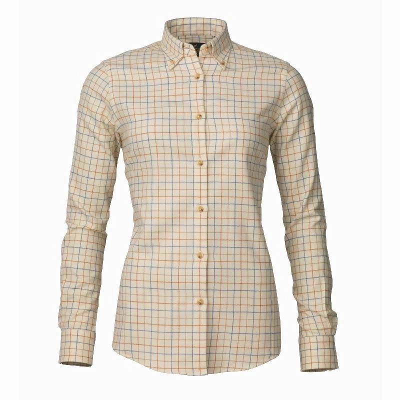 Laksen Clarence Ladies Shirt - Sand/Reddish/Denim Exclusive Hot Pick Steal Todays Offer