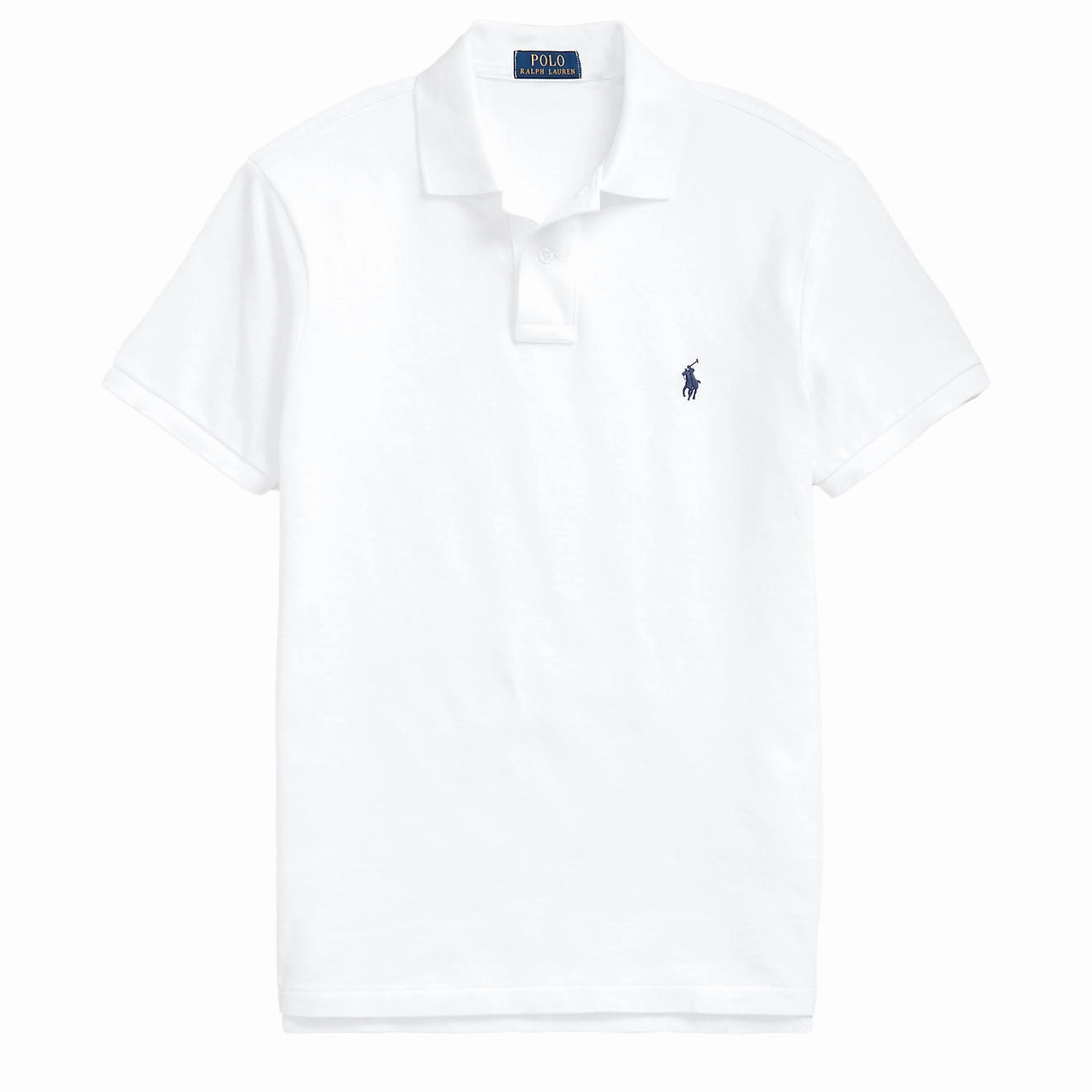 Polo Ralph Lauren Custom Slim Fit Mesh Polo White Dont Miss Big Savings