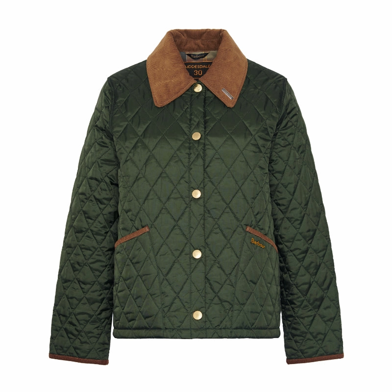 Barbour 30Th Anniversary Cropped Ladies Liddesdale Jacket - Olive/Classic Exclusive Online Offer