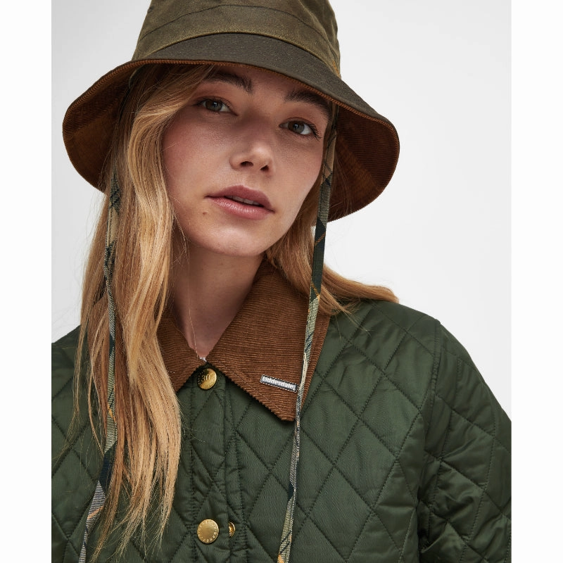 Barbour 30Th Anniversary Cropped Ladies Liddesdale Jacket - Olive/Classic MustHave Steals