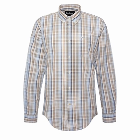 Barbour Malton Regular Shirt Sky Daily Clearance Deal