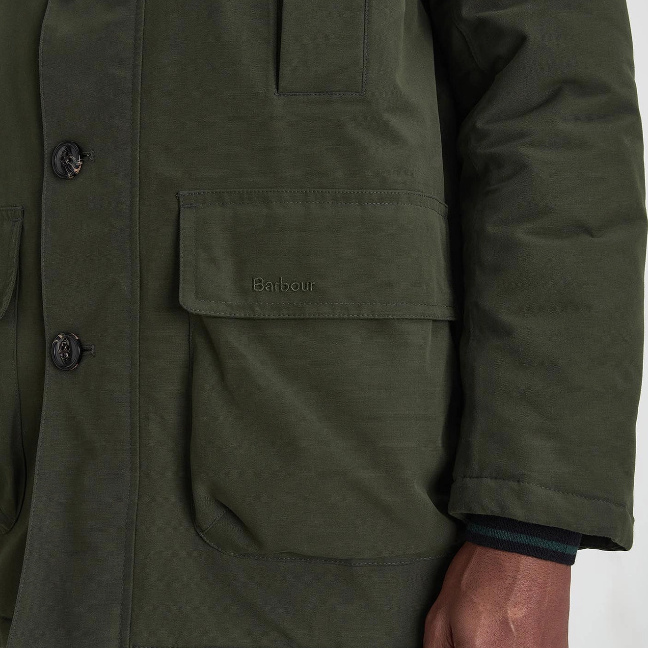 Barbour Winter Beaufort Waterproof Parka Sage Big Clearance Event