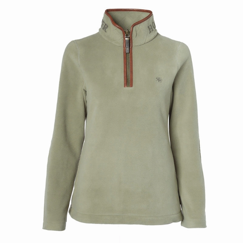 Holland Cooper Country Ladies Fleece Quarter Zip Jumper - Sage Today Only Hot Pick Deal Frenzy Today