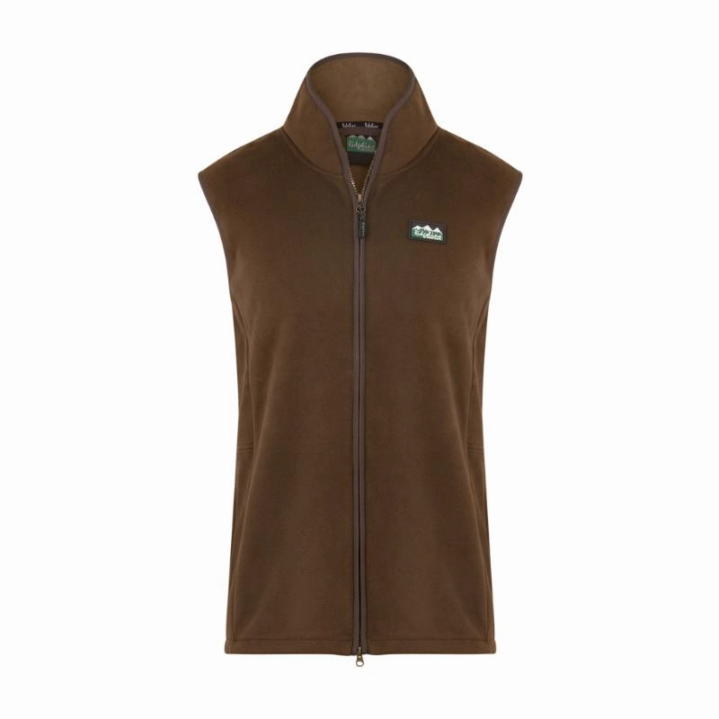 Ridgeline Kodiak Mens Windproof Fleece Gilet - Moody Teak Trending Hot Picks Hot Pick Deal