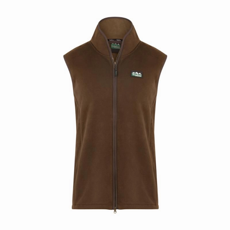 Perfect Gift Offer Grab Your Deal Today Ridgeline Kodiak Mens Windproof Fleece Gilet - Moody Teak