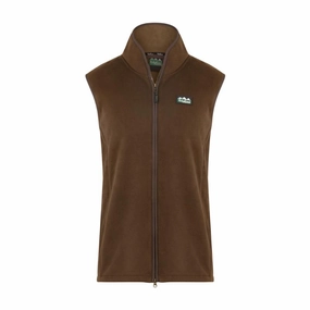 Perfect Gift Offer Grab Your Deal Today Ridgeline Kodiak Mens Windproof Fleece Gilet - Moody Teak