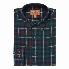 Schoffel Akenham Mens Shirt - Botanical Green Special Price Offer Best Seller Discount
