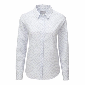 Schoffel Sunningdale Ladies Shirt - Blue Barley Print Todays Special Savings