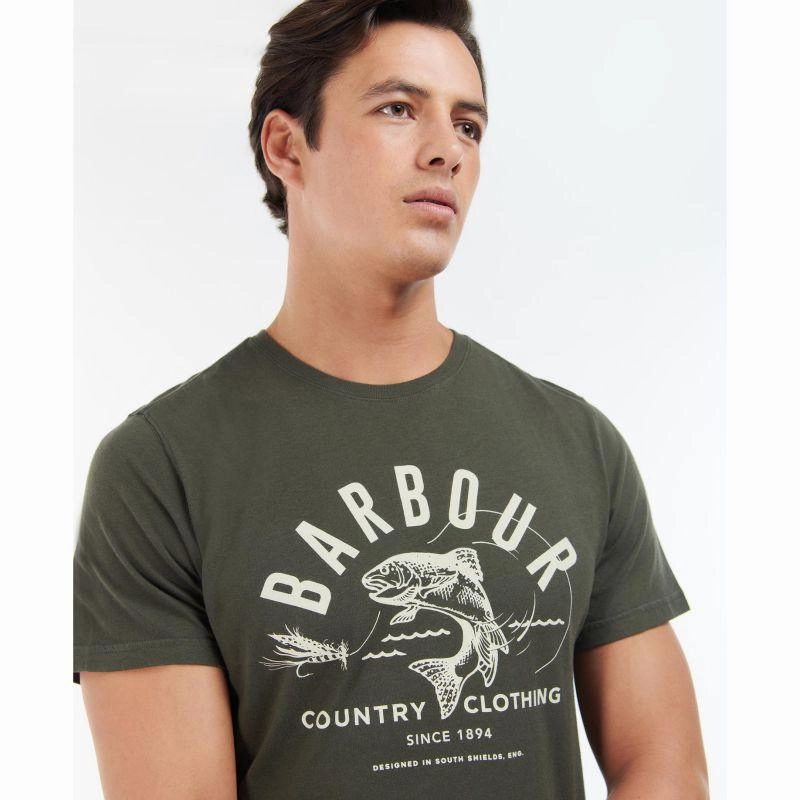Todays Special Savings Best Price Online Barbour Country Clothing Mens Tee - Forest