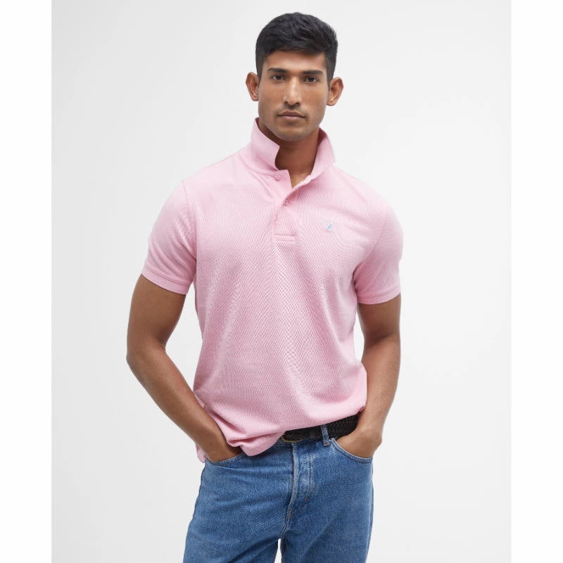Instant Discount Limited Stock Alert Barbour Original Sports Tailored Fit Mens Polo Shirt - Pink