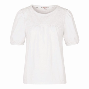 Barbour Pearl Ladies Top - White Flash Deal Alert