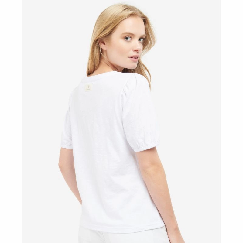 EndofWeek Deals Save Today Only Barbour Pearl Ladies Top - White