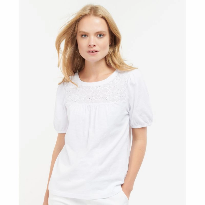 Hot Discount Deal Trending Deals Today Barbour Pearl Ladies Top - White
