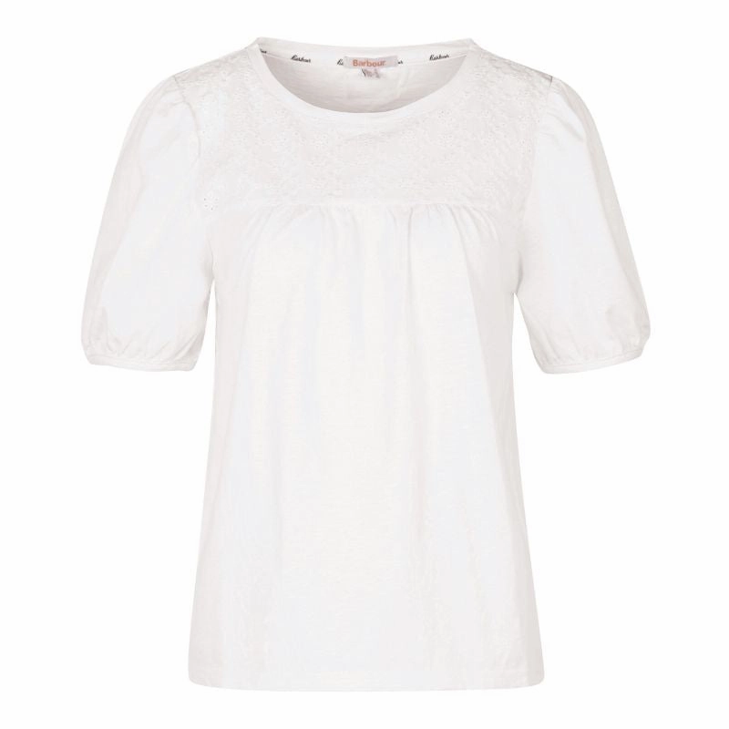Barbour Pearl Ladies Top - White Flash Deal Alert