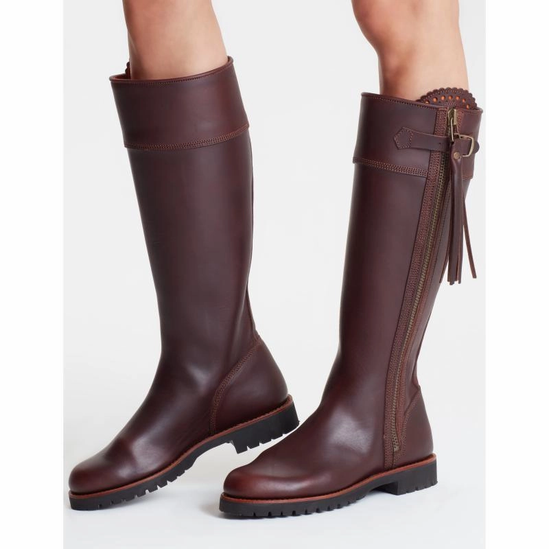 Penelope Chilvers Standard Tassel Ladies Leather Boot - Conker Clearance Sale Now Grab It Before Gone