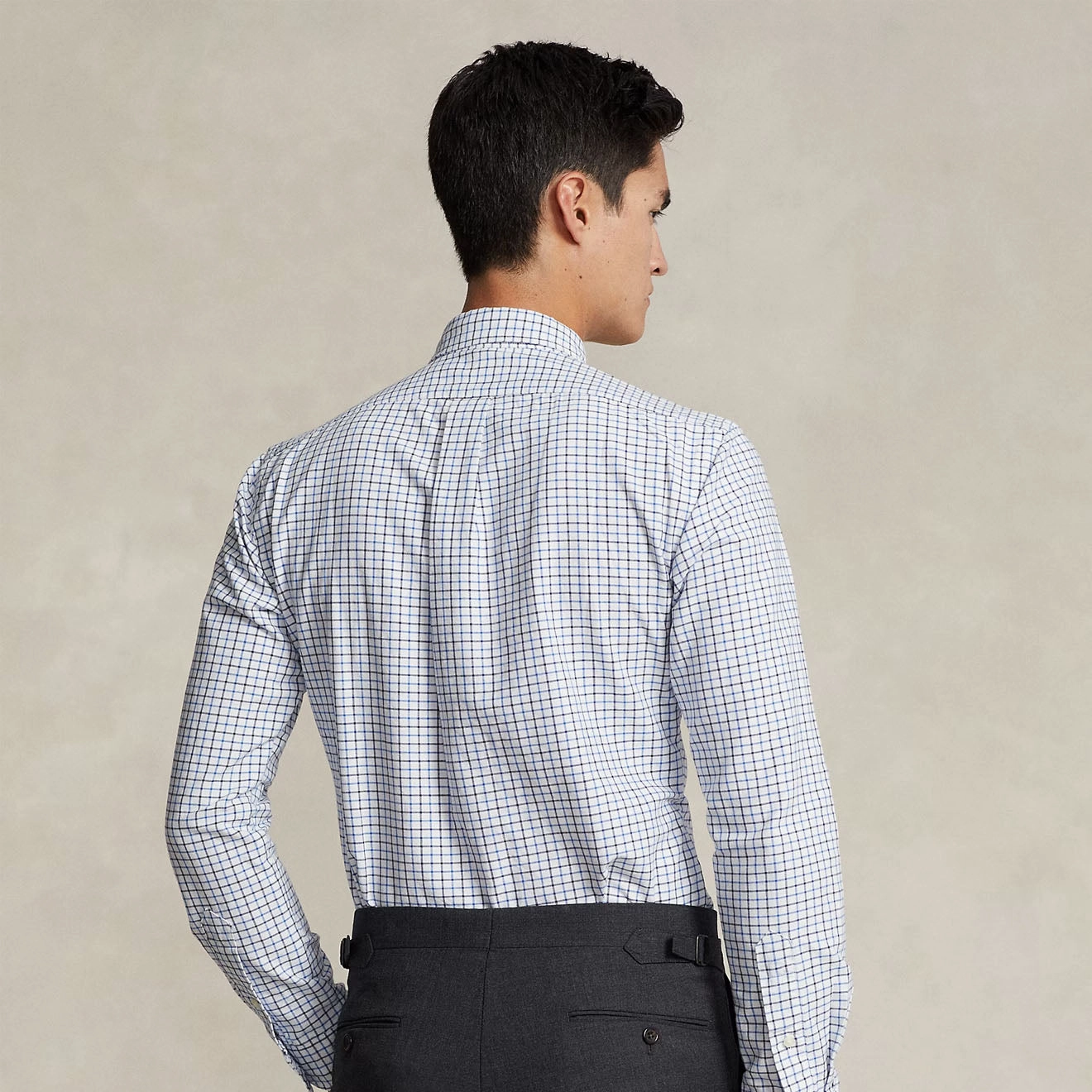 Limited Time Offer Polo Ralph Lauren Custom Fit Check Shirt White / Blue Multi