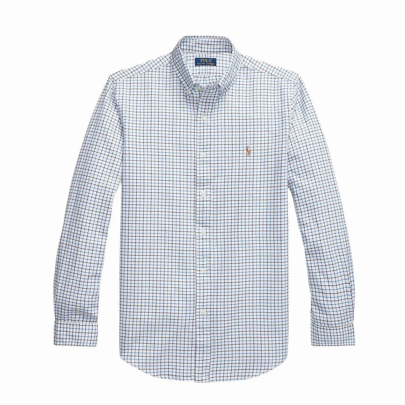 MustHave Deals Special Deal Frenzy Polo Ralph Lauren Custom Fit Check Shirt White / Blue Multi