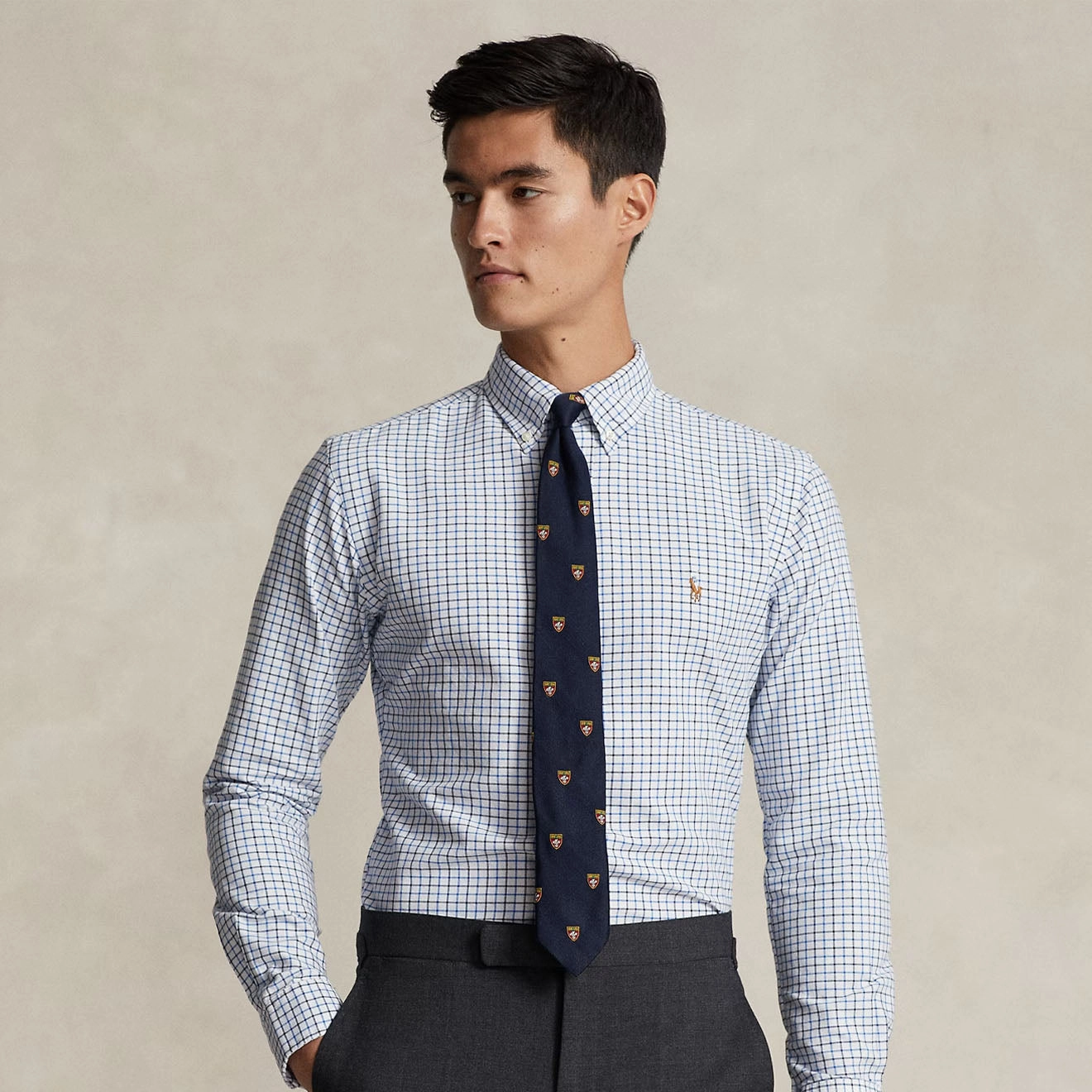 Polo Ralph Lauren Custom Fit Check Shirt White / Blue Multi Price Drop Frenzy