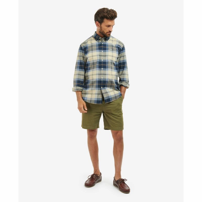 Barbour Eden Regular Fit Mens Shirt - River Birch Tartan Trending Now Offer