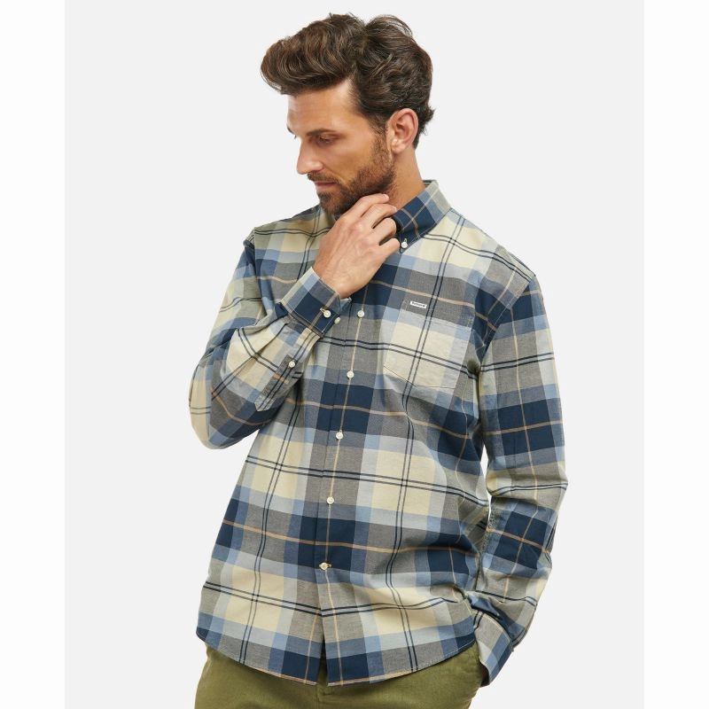Barbour Eden Regular Fit Mens Shirt - River Birch Tartan Todays Best Deal Hot Pick Sale