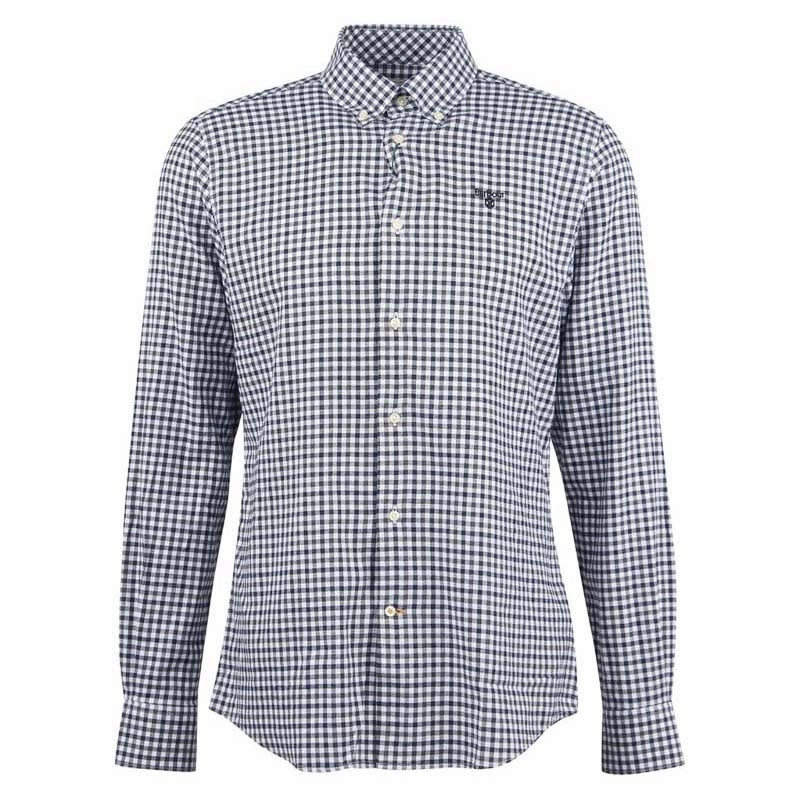 Barbour Finkle Mens Tailored Shirt - Grey Marl Hot Sale Frenzy