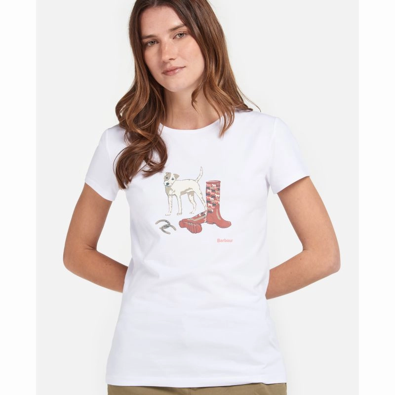 Sweet Deal Inside Dont Miss Todays Deal Barbour Rowen Ladies T-Shirt - White