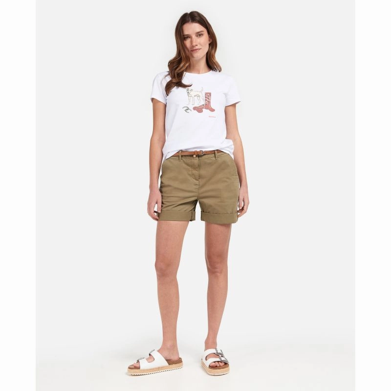 Exclusive Savings Event Shop Save Big Barbour Rowen Ladies T-Shirt - White