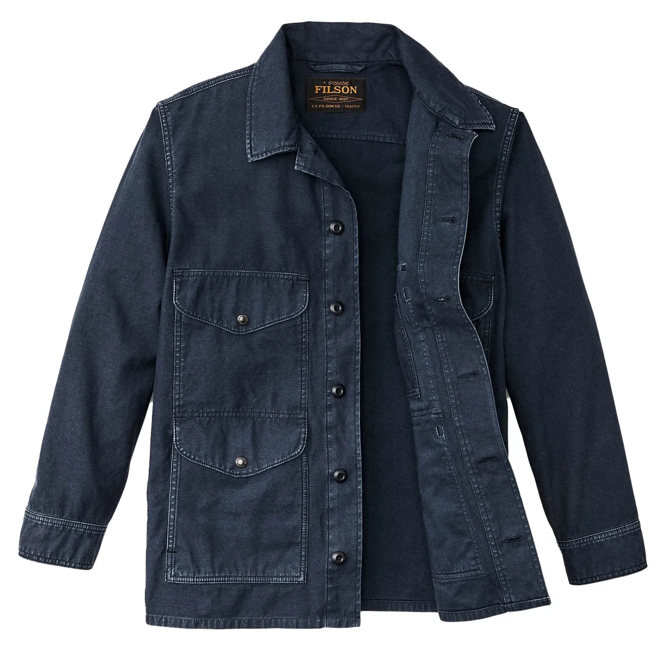 Hot Pick Deal Exclusive Holiday Deal Filson Field Cruiser Reverse Sateen Blue Mussel