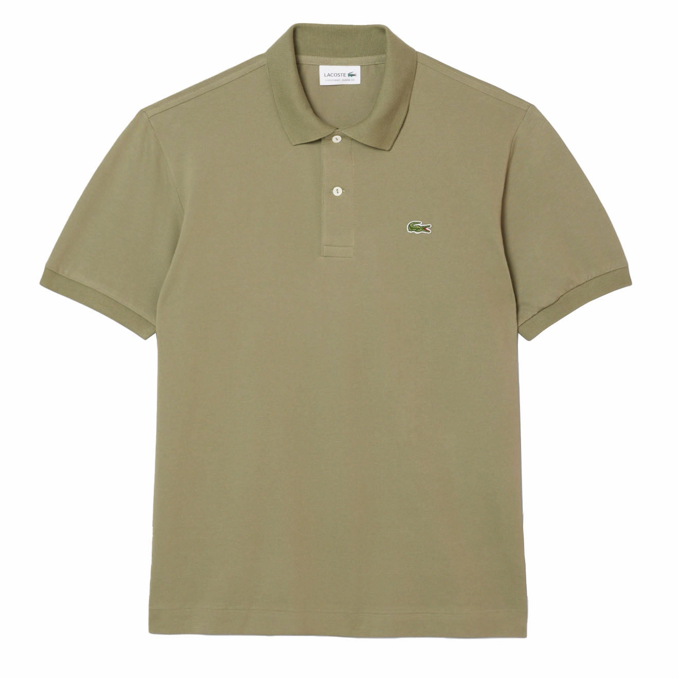 Flash Deal Today Lacoste Classic Fit L. 12. 12 Original Pique Polo Shirt Khaki