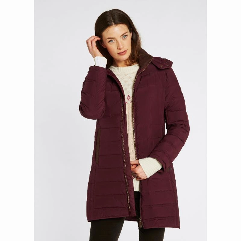 Today Only Special Dubarry Ballybrophy Ladies Down Coat - Oxblood