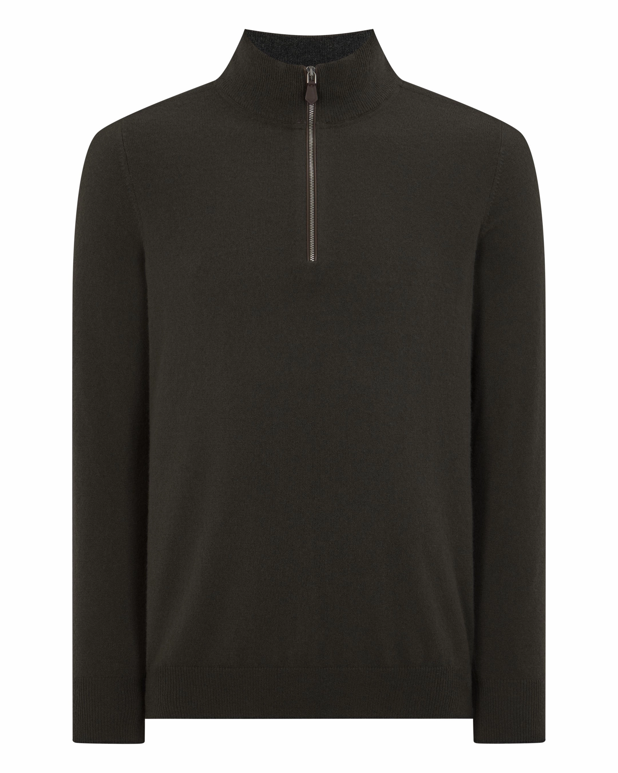 Perfect Gift Sale Daily Hot Deal Men'S Carnaby Half Zip Cashmere Jumper Arabica Khaki Green