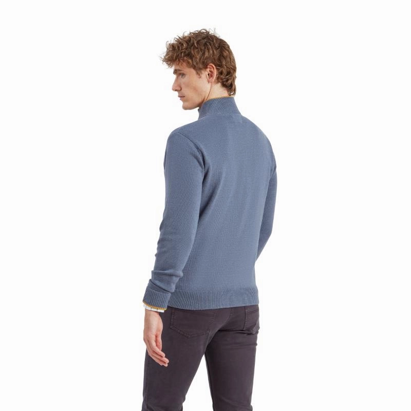 Hot Savings Alert Dont Wait Save Today Schoffel Blair 1/4 Zip Mens Jumper - Vintage Navy