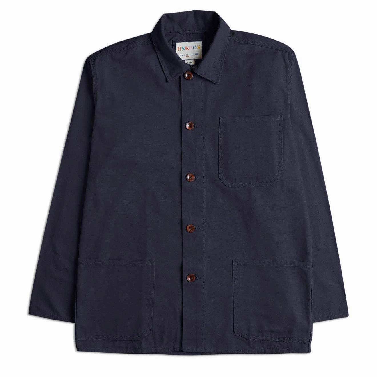 Big Price Drop Uskees 3001 Buttoned Overshirt Midnight Blue
