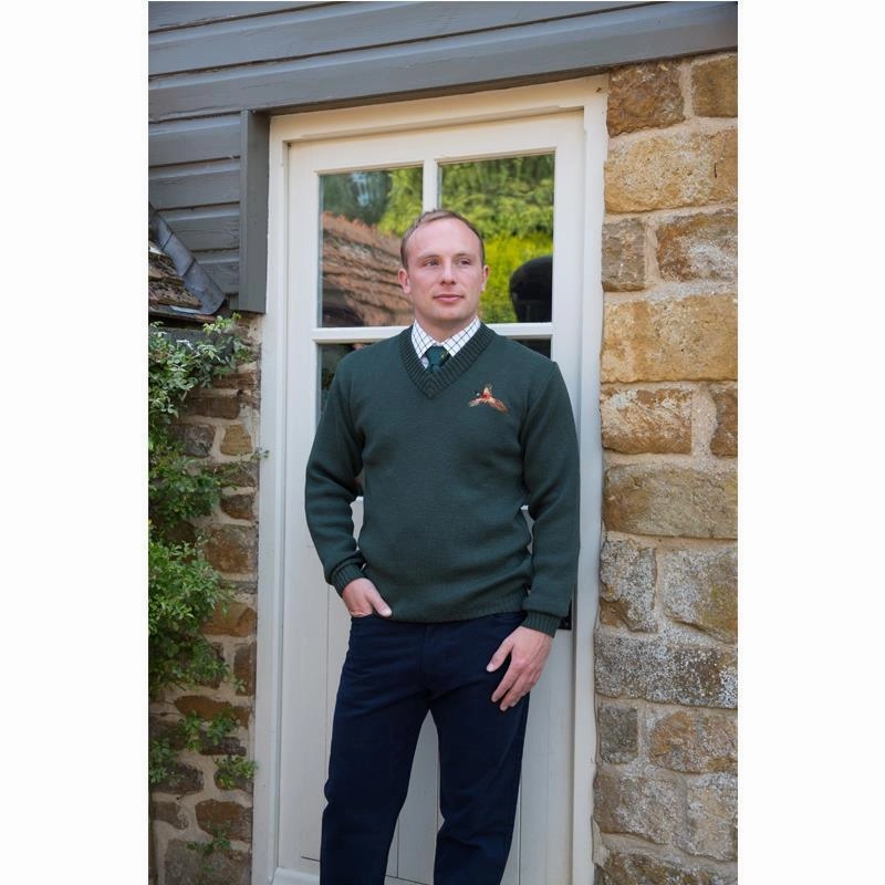 Clearance Savings Now Limited Time Steal William Powell Mens Pheasant V Neck Sweater