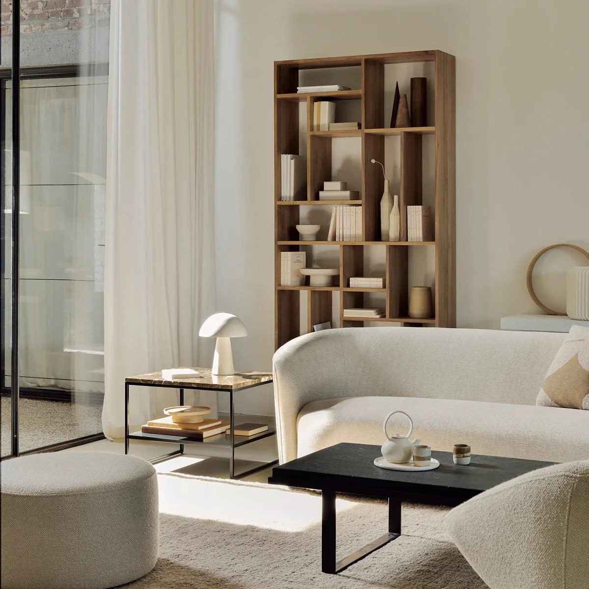 Stone Rectangle Side Table